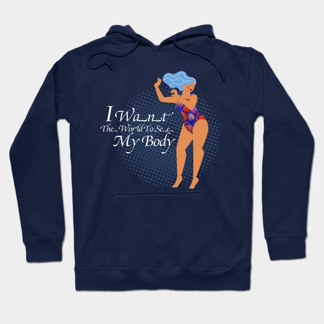 Body positive Hoodie by CatCoconut-Art